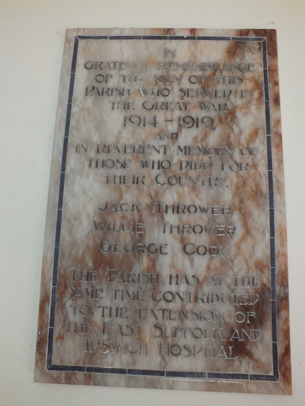 Aspall War Memorial